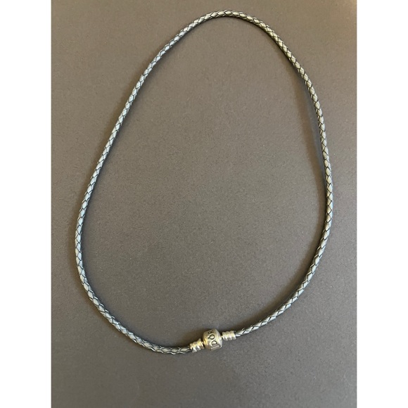 Like new. Authentic retired Pandora leather necklace/triple wrap bracelet. - Picture 2 of 6